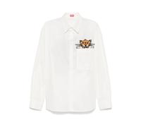Kenzo - Chemise Tigre Joyeux - Homme - Chemises - Blanc - Taille: XL