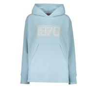 Kenzo - Cotton hoodie - Femme - Sweatshirts et sweats à capuche - Bleu - Taille: 36 FR
