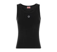 Kenzo - Débardeur côtelé brodé Boke Flower 2.0 - Femme - Tops - Noir - Taille: 38 FR