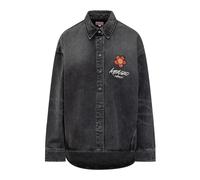 Kenzo - Futura 2000 Embroidered Workwear Shirt - Femme - Blouses et Chemises - Noir - Taille: 38 FR