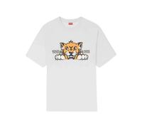 Kenzo - Happy Tiger Oversize T-shirt - Homme - Tops - Beige - Taille: XS