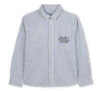 Kenzo Kids - Chemise À Rayures En Coton - Bleu Air - Garçon - 6 Ans