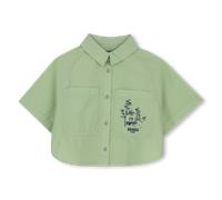 Kenzo Kids - Chemise En Popeline - Quiet Green - Fille - 6 Ans