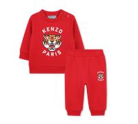 Kenzo Kids - Ensemble Sweat Et Pantalon En Molleton - Rouge Fonce - Unisexe - 9 Mois