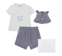 Kenzo Kids - Ensemble Tee-shirt, Bob Et Short - Offwhite - Garçon - 9 Mois