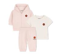 Kenzo Kids - Ensemble Tee-shirt, Cardigan Et Pantalon - Litchi - Unisexe - 3 Mois