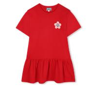 Kenzo Kids - Robe À Manches Courtes - Rouge Fonce - Fille - 12 Ans