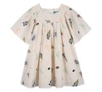 Kenzo Kids - Robe En Popeline - Nougat - Fille - 5 Ans