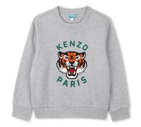 Kenzo Kids - Sweat En Molleton - Gris Chine Moyen - Garçon - 14 Ans