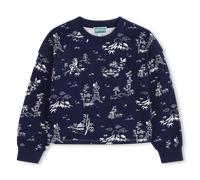 Kenzo Kids - Sweat En Molleton - Medieval Blue - Fille - 4 Ans