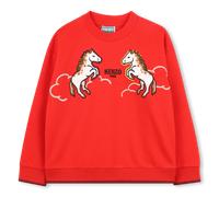 Kenzo Kids - Sweat En Molleton - Rouge Vif - Garçon - 14 Ans