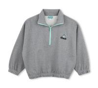 Kenzo Kids - Sweat-shirt Col Camionneur - Gris Chine - Garçon - 12 Ans