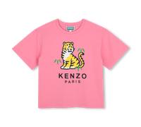 Kenzo Kids - Tee-shirt Manches Courtes - Rose Tendre - Fille - 10 Ans