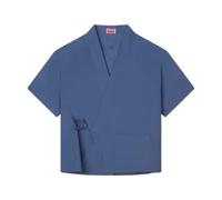 Kenzo - Kimono Short-Sleeve Shirt - Homme - Chemises - Bleu - Taille: XL