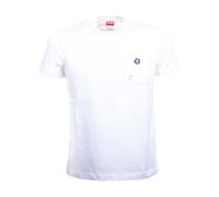 Kenzo - Logo Pin T-Shirt - Femme - Tops - Blanc - Taille: L