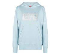 Kenzo - Logo Printed Oversized Sweat à capuche - Femme - Sweatshirts et sweats à capuche - Bleu - Taille: 36 FR