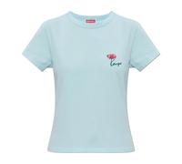 Kenzo - Logo T-shirt - Femme - Tops - Bleu - Taille: 38 FR