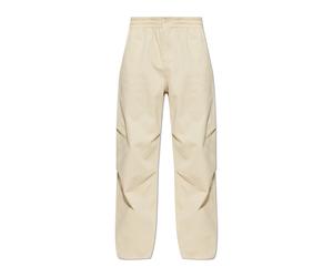 Kenzo - Pantalon ample en coton - Homme - Pantalons - Beige - Taille: M