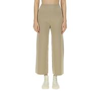 Kenzo - Pantalon Cropped avec Patch Logo - Femme - Pantalons - Brun - Taille: 38 FR
