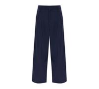 Kenzo - Pantalon large en laine - Femme - Pantalons - Bleu - Taille: 36 FR