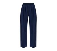 Kenzo - Pantalon Large en Laine - Femme - Pantalons - Bleu - Taille: 36 FR