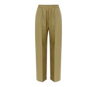 Kenzo - Pantalon Large en Laine - Femme - Pantalons - Vert - Taille: 36 FR