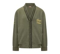 Kenzo - Paris Chainstitch Embroidered Cardigan - Homme - Pulls - Vert - Taille: L