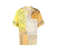 Kenzo - Patchwork Print Short Sleeve Shirt - Homme - Chemises - Multicolore - Taille: M