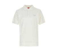 Kenzo - Polo Slim Brodé Signature - Homme - Tops - Blanc - Taille: L