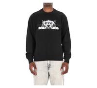 Kenzo - Pull en coton noir Happy Tiger - Homme - Sweatshirts et sweats à capuche - Noir - Taille: M