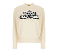 Kenzo - Pull Happy Tiger - Femme - Pulls - Beige - Taille: 40 FR