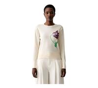 Kenzo - Pull Tulipe - Femme - Pulls - Beige - Taille: 42 FR