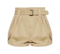 Kenzo - Shorts en coton avec ceinture - Femme - Shorts - Beige - Taille: 38 FR