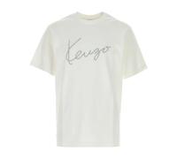 Kenzo - T-Shirt Brodé Signature - Homme - Tops - Noir - Taille: M