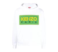 Kenzo - Sweat à Capuche Logo Brodé - Homme - Sweatshirts et sweats à capuche - Blanc - Taille: L