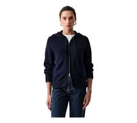 Kenzo - Sweat à capuche zippé signature en maille - Femme - Pulls - Bleu - Taille: 36 FR