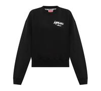 Kenzo - SweaT-shirt avec logo imprimé - Femme - Sweatshirts et sweats à capuche - Noir - Taille: 42 FR