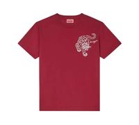 Kenzo - T-shirt brodé Star Tiger - Femme - Tops - Rouge - Taille: 36 FR