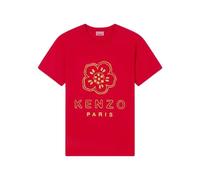 Kenzo - T-shirt Logo Fleur Paris - Homme - Tops - Rouge - Taille: S