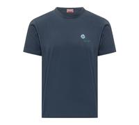 Kenzo - T-shirt Tulipe Coupe Ajustée - Homme - Tops - Bleu - Taille: 3XL