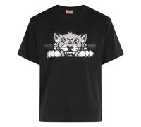 Kenzo - Tigre Heureux Oversize T-shirt - Homme - Tops - Noir - Taille: XS