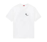 Kenzo - T-shirt Brodé Tulipes - Homme - Tops - Blanc - Taille: M