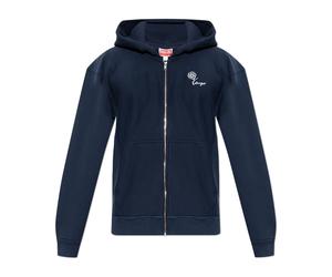 Kenzo - Tulip Zip-up Sweat à capuche - Homme - Sweatshirts et sweats à capuche - Bleu - Taille: L