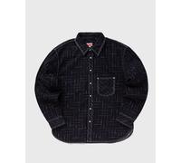KENZO WEAVE CASUAL SHIRT men Overshirts blue en taille: L