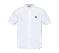 Kenzo - Wild Tiger Crest Shirt - Homme - Chemises - Blanc - Taille: XL