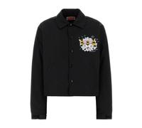 Kenzo - Wild Tiger Cropped Coach Jacket - Femme - Vestes - Noir - Taille: 36 FR