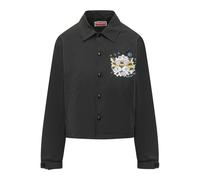 Kenzo - Wild Tiger Cropped Coach Jacket - Femme - Vestes - Noir - Taille: 38 FR