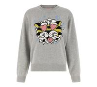 Kenzo - Wild Tiger Jumper - Femme - Pulls - Gris - Taille: 36 FR