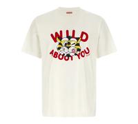 Kenzo - Wild Tiger T-shirt - Homme - Tops - Blanc - Taille: L