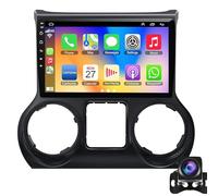 Keoaiob 10 Pouces Car Radio Stereo pour Je-EP Wrangler 3 JK 2010-2018 Android 14 Lecteur Multimédia à écran Tactile avec Bluetooth Carplay AHD Caméra De Recul GPS Navigation WiFi(Size:M200S)